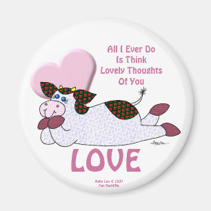 Aimant Vache Holly "Lovely Thoughts"