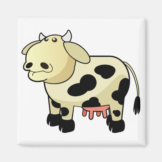 Aimant Vache Laitière de Dessin Animé (Devant)