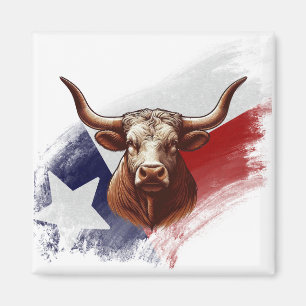 Aimant Vache longhorne du Texas