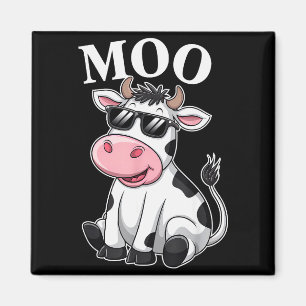 Aimant Vache Meuglante - Drôle Vache Fermière Pour Hommes