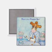 Aimant Vache mignonne Ruthie-Moo (Recto/Verso)