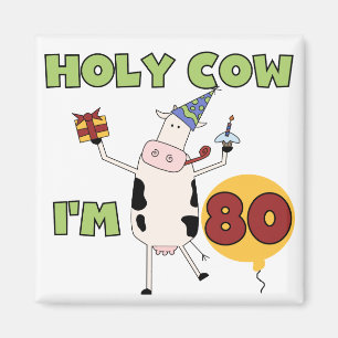 Aimant Vache sainte je suis 80 T-shirts et cadeaux