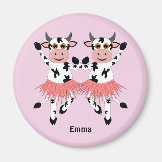 Aimant Vaches dansantes mignonnes et amusantes
