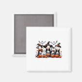 Aimant Vaches Fantômes Drôle Halloween Animaux Chouettes  (Recto/Verso)