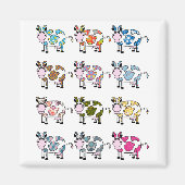 Aimant Vaches funky (Devant)