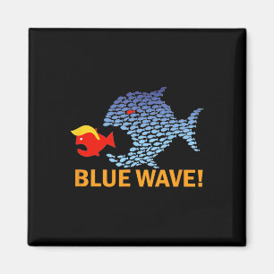 Aimant Vague Bleue 2024 Gros Poissons Amusants Mangez Pet