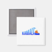 Aimant Vague De Chats Bleus Pour Kamala Drôle Trump Pour  (Recto/Verso)