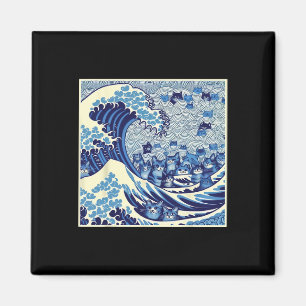 Aimant Vague De Chats Pour Kamala Drôle Dame Chat