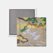 Aimant Vagues à Matsushima (à droite), Tawaraya Sotatsu (Recto/Verso)