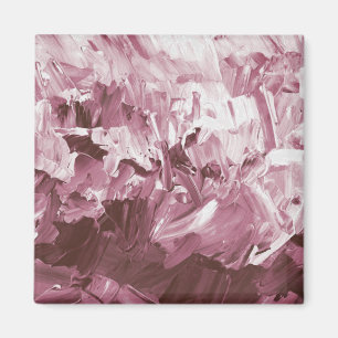 Aimant Vagues Abstraites de peinture à prune