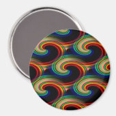 Aimant Vagues de couleurs.... (Recto/Verso)