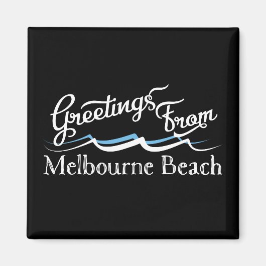 Aimant Vagues d'eau de la plage de Melbourne (Devant)