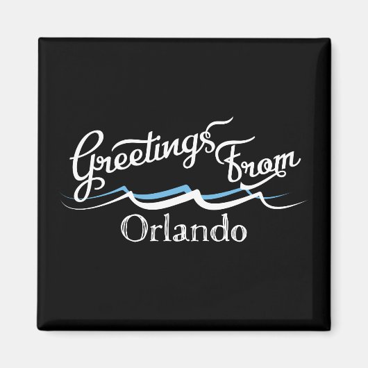 Aimant Vagues d'eau Orlando (Devant)