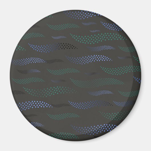 Aimant Vagues Tigre (motif stylisé) 7 (Devant)