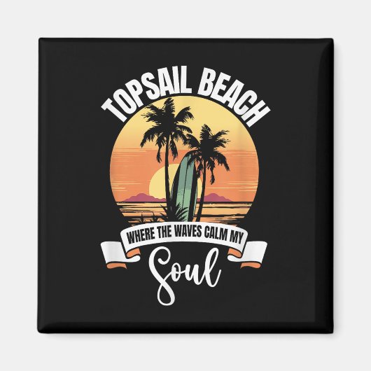 Aimant Vagues - Topsail Beach (Devant)