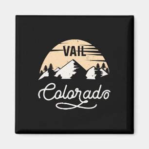 Aimant Vail Colorado Ski T Shirt Mountain Ski Resort V