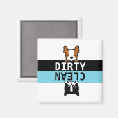 Aimant Vaisselle mignonne / Lave-vaisselle propre (Recto/Verso)