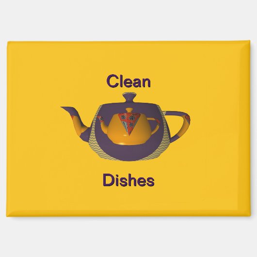 Aimant Vaisselle propre (Recto)