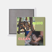 Aimant Vaisselle propre ou sale (Recto/Verso)