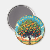 Aimant Valencia Espagne Voyage (Recto/Verso)