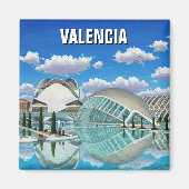 Aimant Valencia Espagne Voyage (Devant)