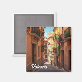 Aimant Valencia Espagne Voyage (Recto/Verso)