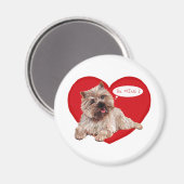 Aimant Valentine Cairn Terrier dit Sois Mien ! (Recto/Verso)