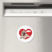 Aimant Valentine Cairn Terrier dit Sois Mien ! (In Situ (Lave-vaisselle))