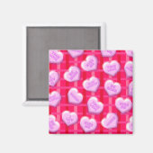 Aimant Valentine Candy Plaid (Recto/Verso)
