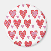 Aimant Valentine Chic Motif (Devant)