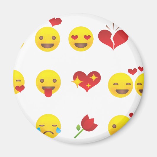 Aimant Valentine Emojis (Devant)