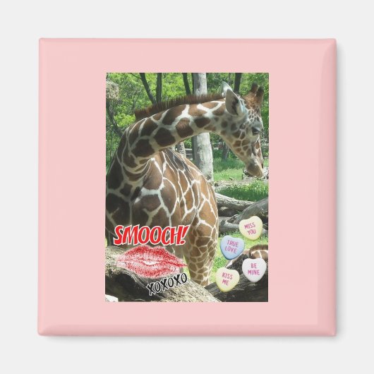 Aimant Valentine Giraffe (Devant)