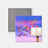 Aimant Valentine Heart Mail (Recto/Verso)