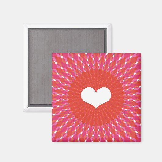 Aimant Valentine Heart Pop (Recto/Verso)