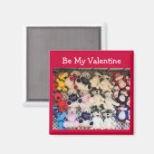 Aimant Valentine I Love You Plush Bears (Recto/Verso)