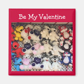Aimant Valentine I Love You Plush Bears (Devant)