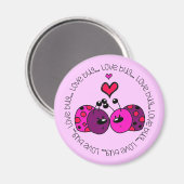 Aimant Valentine Love Bug (Recto/Verso)