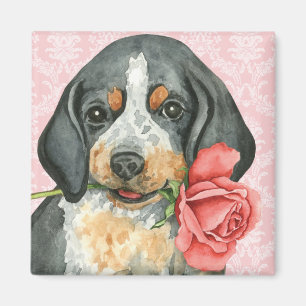 Aimant Valentine Rose Bluetick