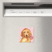 Aimant Valentine Rose Irish Setter (In Situ (Lave-vaisselle))