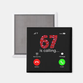 Aimant Valentine’s Day 6-7 Meme Six Seven 6 7 Valentine H (Recto/Verso)