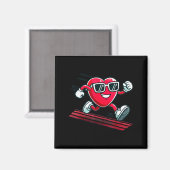 Aimant Valentine’s Day Love Heart Runner Track Running (Recto/Verso)
