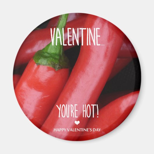 Aimant Valentine, tu as chaud ! (Devant)