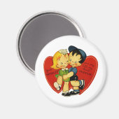 Aimant Valentine vintage (Recto/Verso)