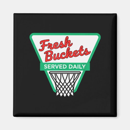 Aimant Valentines Day Fresh Buckets Served Daily - Basket (Devant)