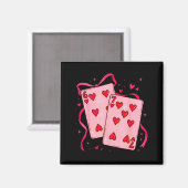 Aimant Valentines Day Heart Playing Cards In Love Funny 6 (Recto/Verso)