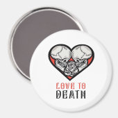 Aimant Valentines esthétiques Jusqu'à la mort Faisons-nou (Recto/Verso)