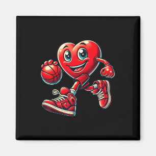 Aimant Valentines Jour Coeur Basket Garçons Filles Enfant