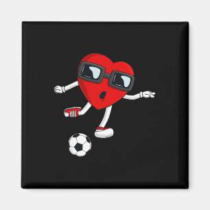 Aimant Valentines Jour Coeur Tir Un Soccer Ball Boys Gi
