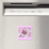 AIMANT VALENTINES PURPLE SWIRL HEART (In Situ (Lave-vaisselle))