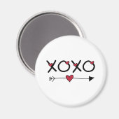 Aimant Valentines XOXO (Recto/Verso)